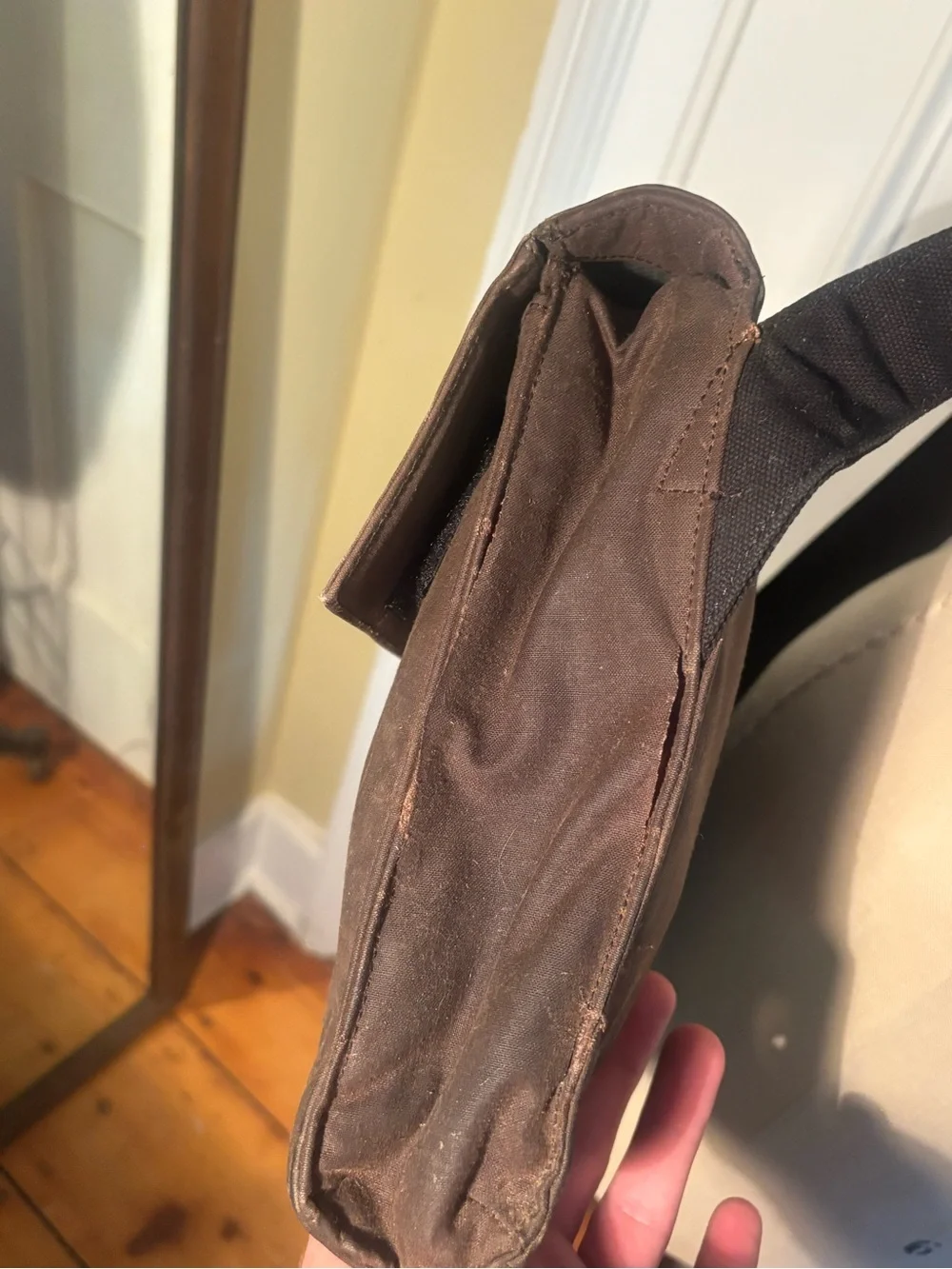 A Jack Spade Warren Street New York Brown Canvas Messenger Bag